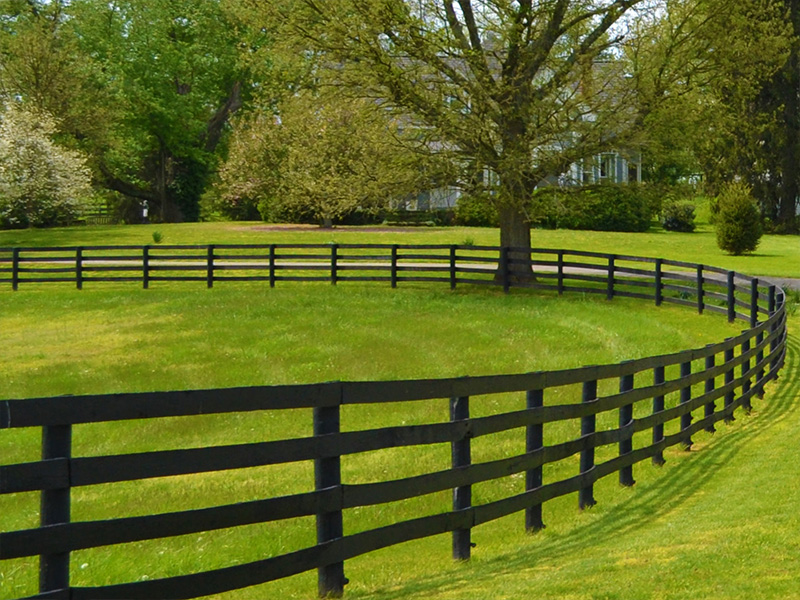 Albany GA split rail style wood fence