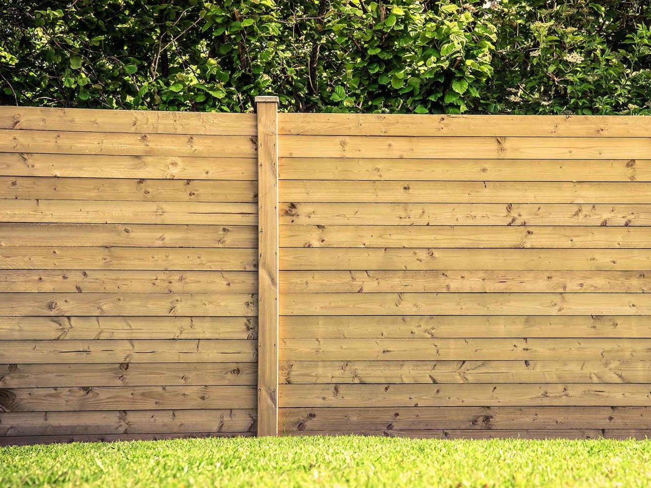 Ambrose GA horizontal style wood fence